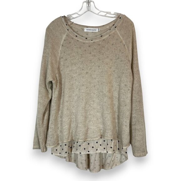 Sweater Tunic Top Layered Star Oversized Mohair XS - Picture 1 of 7